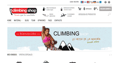 Desktop Screenshot of climbingshop.es