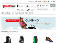 Tablet Screenshot of climbingshop.es